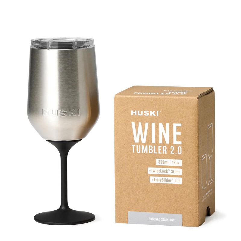 Huski Wine Tumbler 2.0 - Brushed Stainless image number 0